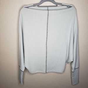 Project Social T Light Blue Boatneck Dolman Sweatshirt